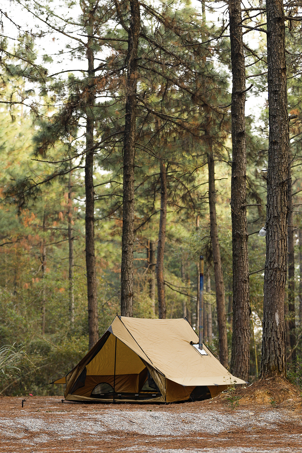 CHALET 70 Pro camping hot tent in the forest