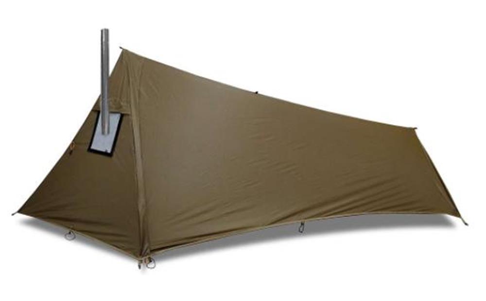 Ultralight rocket XL firewood stove shelter